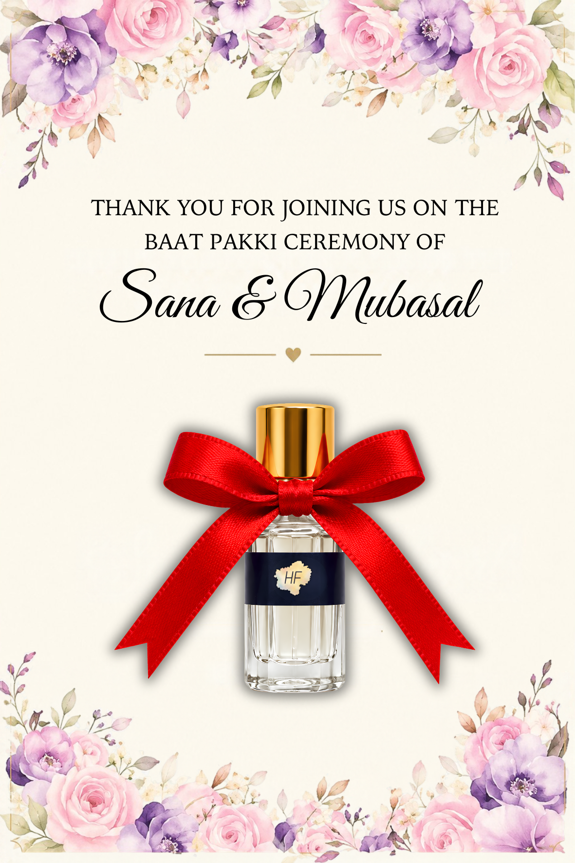HF Attar Nikah Cards